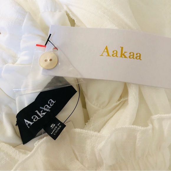 Flowy White Short Sleeve Maxi Dress NWT - Picture 8 of 8